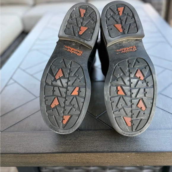 Harley-Davidson Black Motorcycle Boots with Buckles - Picture 9 of 11